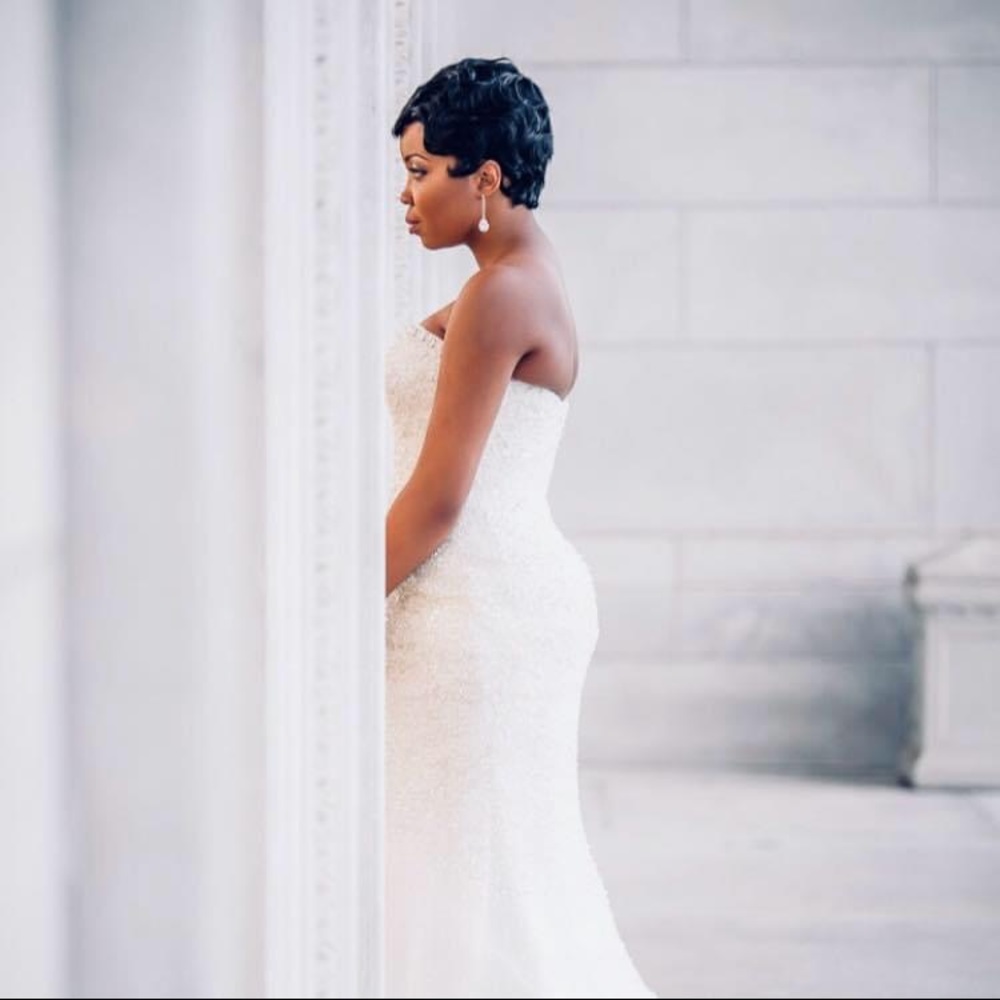 Wedding dress for sale! A lot of beading!